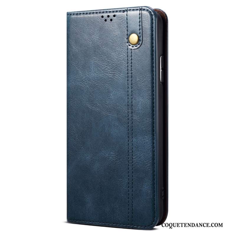 Flip Cover Xiaomi Redmi Note 13 5G Simili Cuir Ciré