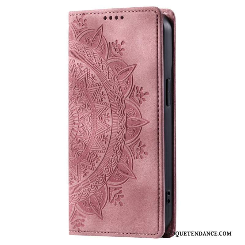 Flip Cover Xiaomi Redmi Note 13 Pro 4G / Poco M6 Pro 4G Effet Daim Mandala