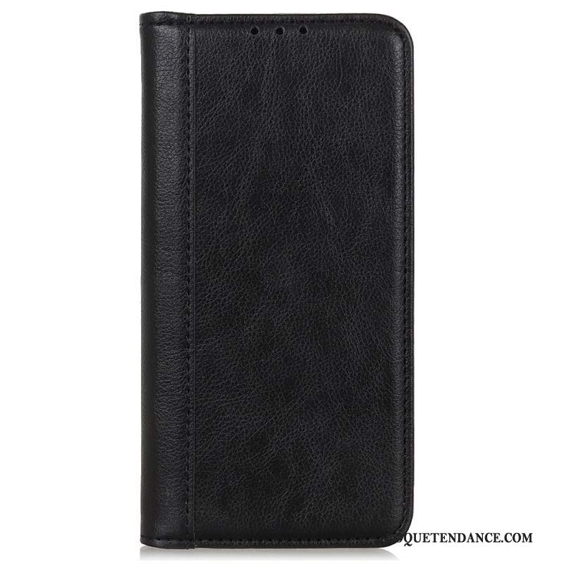 Flip Cover Xiaomi Redmi Note 13 Pro Plus 5G Cuir Fendu Rétro