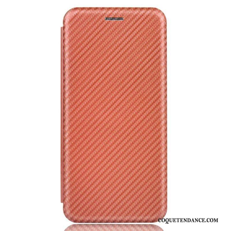 Flip Cover iPhone 13 Mini Fibre Carbone