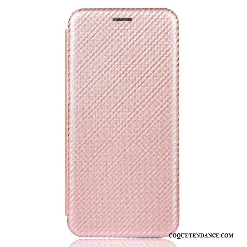 Flip Cover iPhone 13 Mini Fibre Carbone