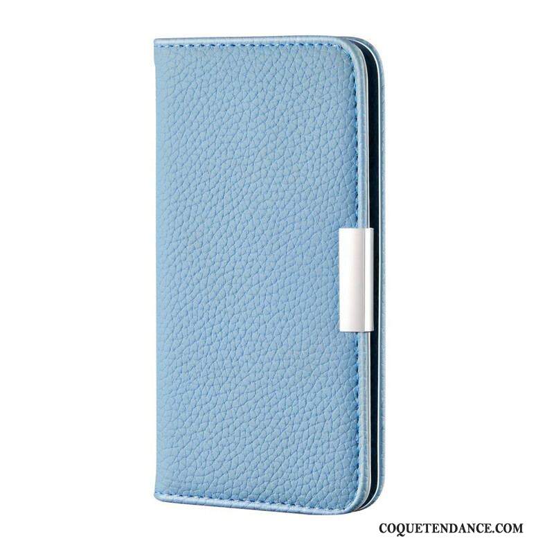 Flip Cover iPhone 13 Pro Max Simili Cuir Litchi Ultra Chic