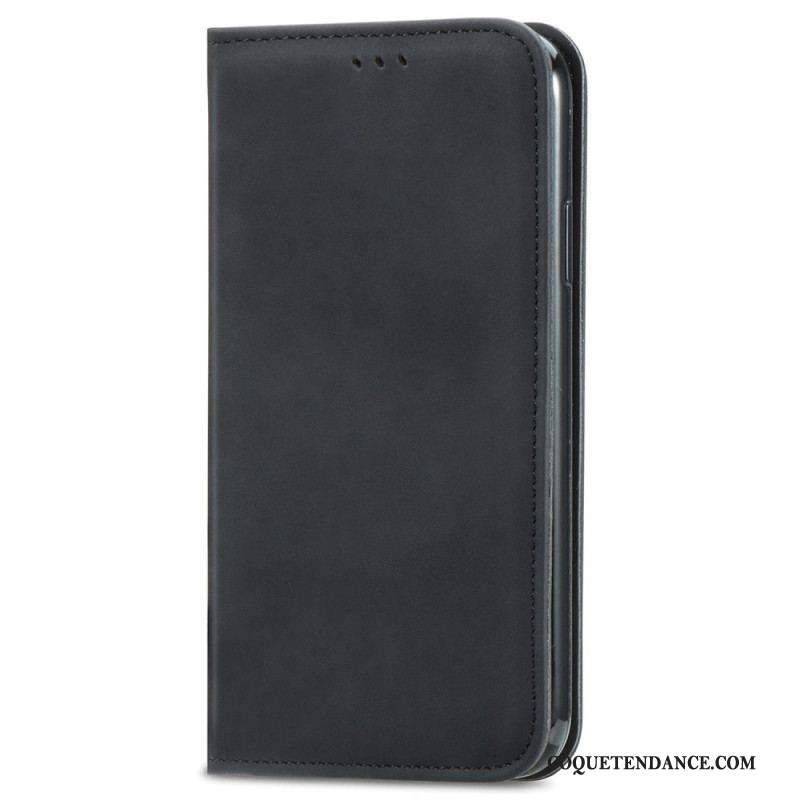 Flip Cover iPhone 15 Plus Simili Cuir Douceur