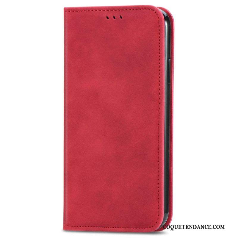 Flip Cover iPhone 15 Plus Simili Cuir Douceur