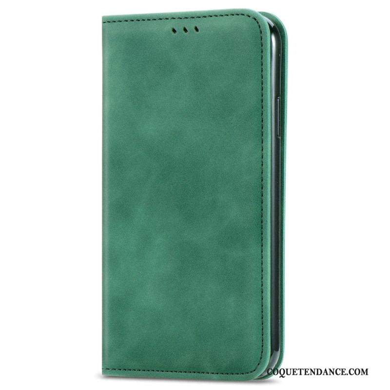 Flip Cover iPhone 15 Plus Simili Cuir Douceur