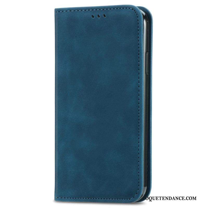 Flip Cover iPhone 15 Plus Simili Cuir Douceur