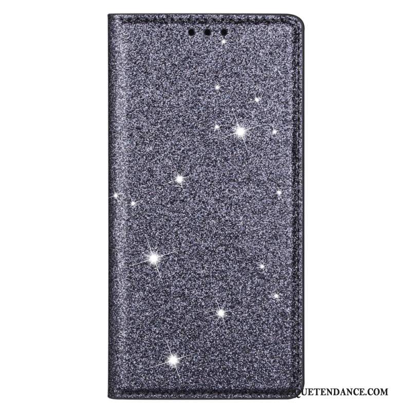 Flip Cover iPhone 16 Pro Paillettes