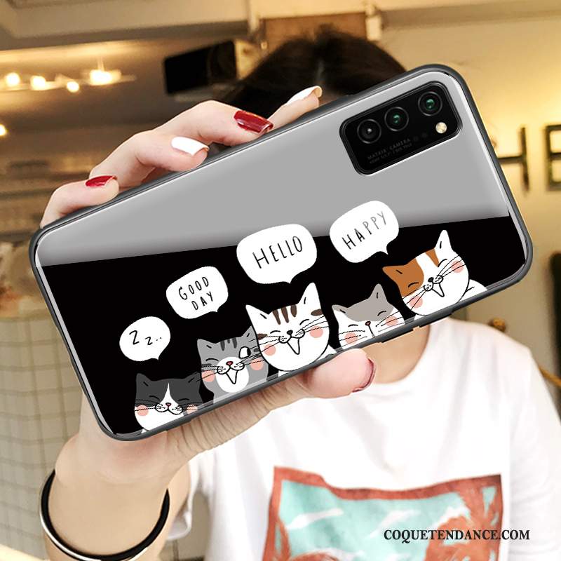 Honor View30 Pro Coque Incassable Charmant Étui Verre Miroir