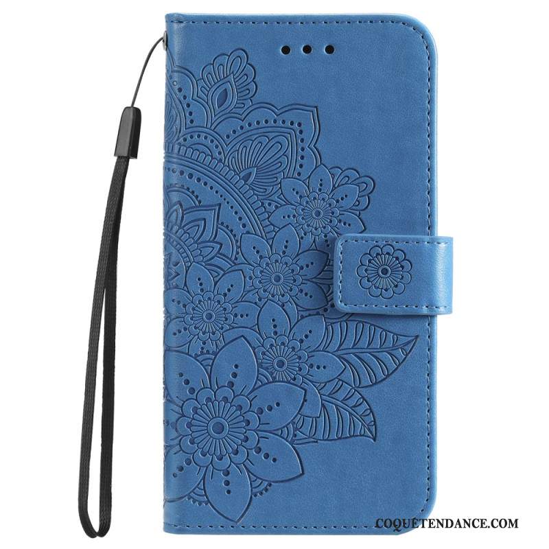 Housse Huawei Nova 12 SE Motif Floral à Lanière