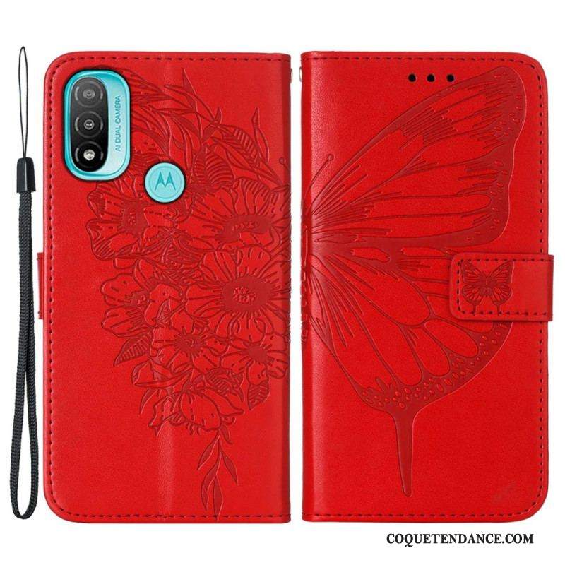 Housse Moto E40 / E30 / E20 Papillon Design