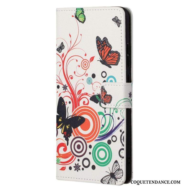 Housse Moto G41 / G31 Papillons et Fleurs