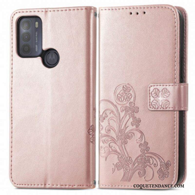 Housse Moto G50 Fleurs d'Asie