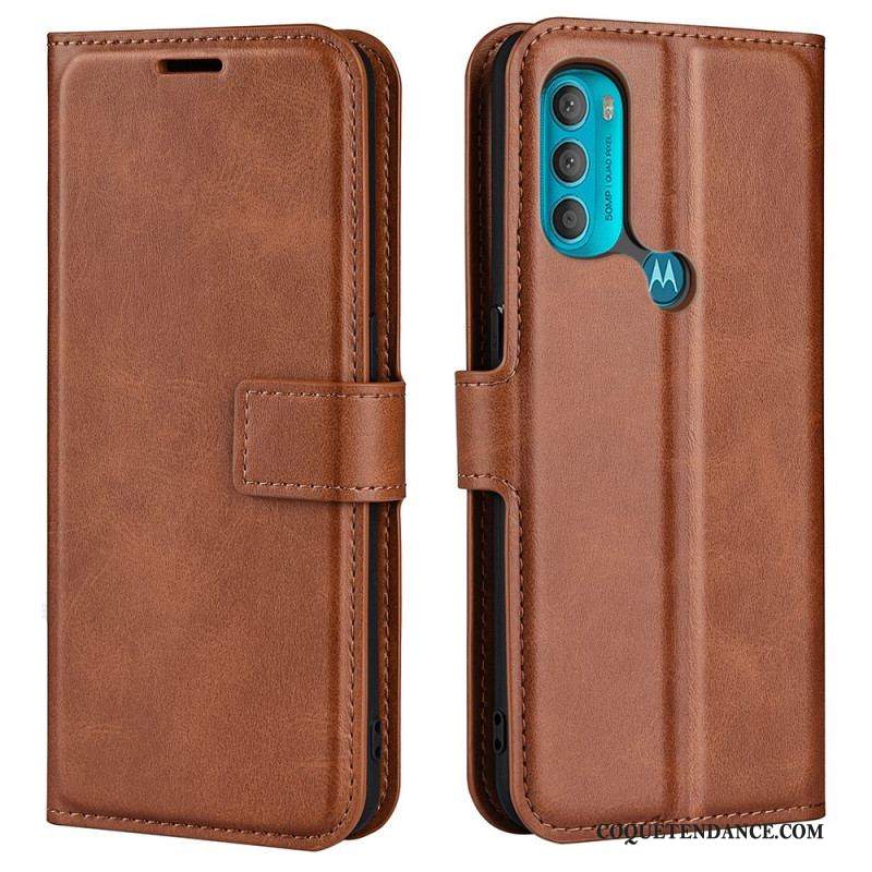 Housse Moto G71 5G Effet Cuir Slim Extrême