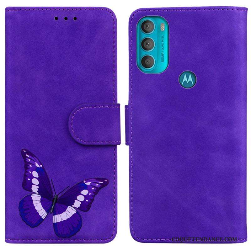 Housse Moto G71 5G Skin-Touch Papillon