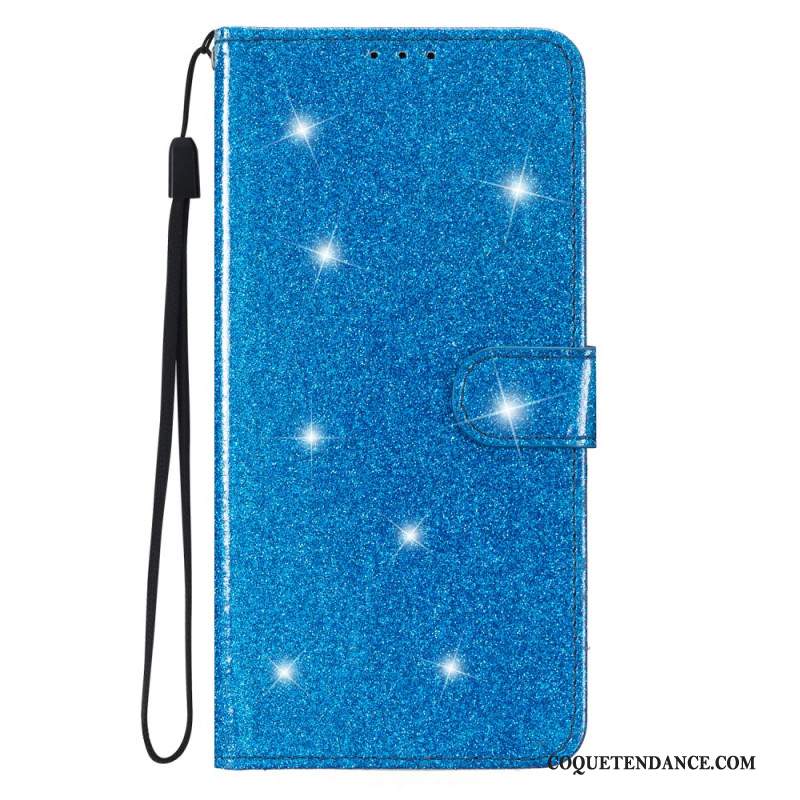 Housse Samsung Galaxy A15 5G Paillettes à Lanière