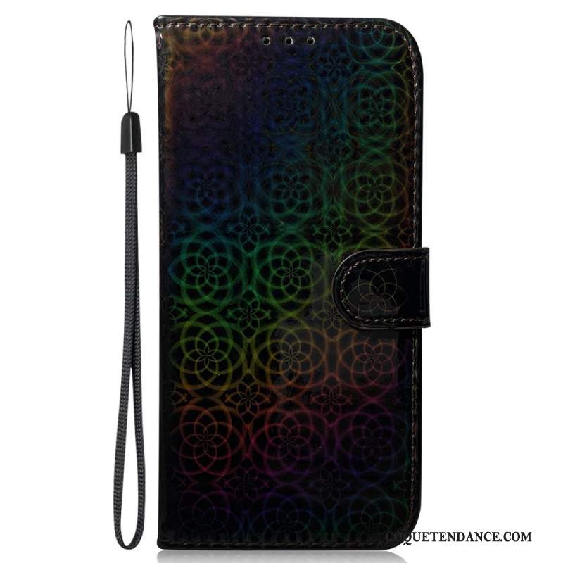 Housse Samsung Galaxy A15 Style Disco à Lanière