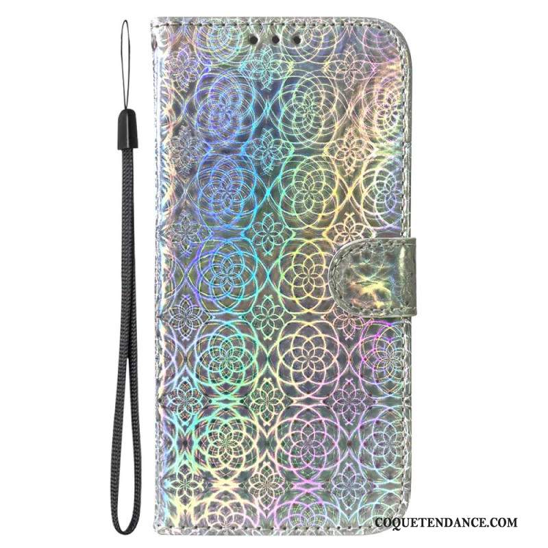 Housse Samsung Galaxy A15 Style Disco à Lanière