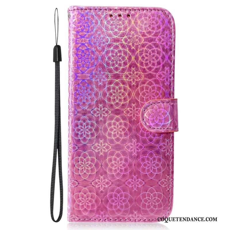 Housse Samsung Galaxy A15 Style Disco à Lanière