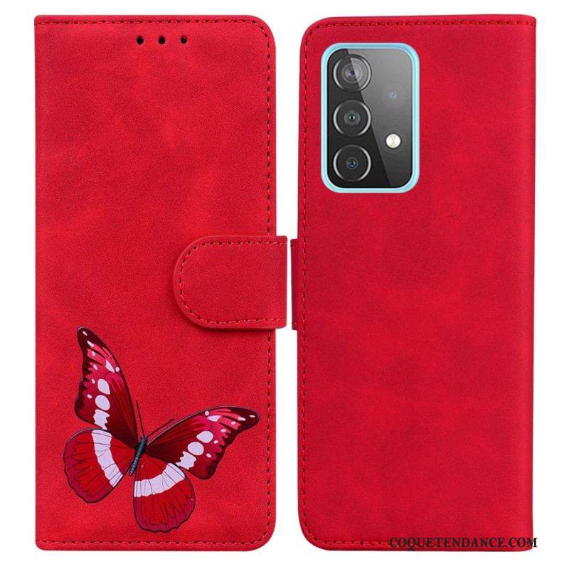 Housse Samsung Galaxy A52 4G / A52 5G / A52s 5G Skin-Touch Papillon