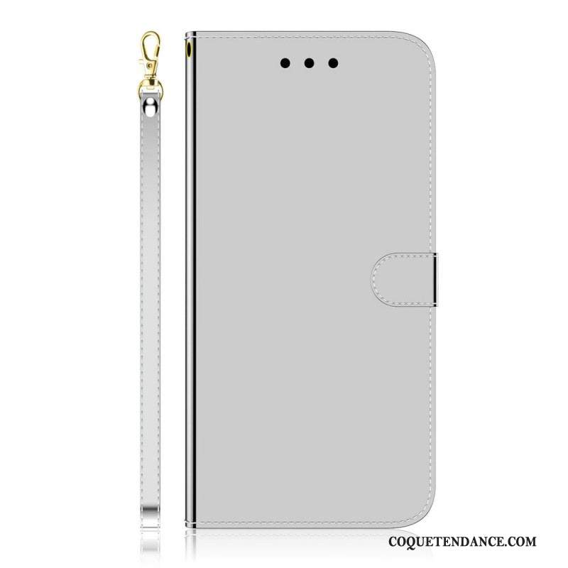 Housse Samsung Galaxy A53 5G Simili Cuir Couverture Miroir