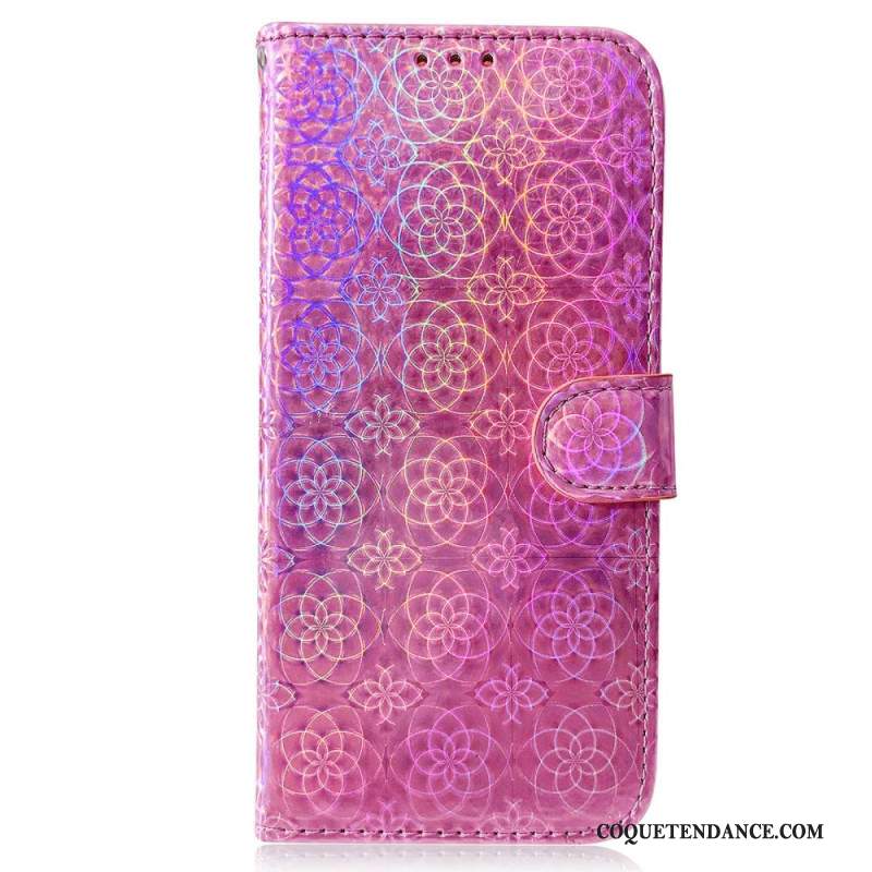 Housse Samsung Galaxy A55 5G Style Disco à Lanière