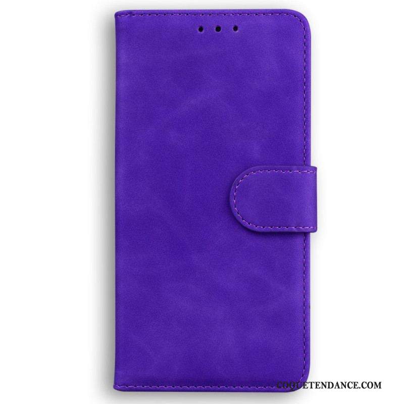 Housse Samsung Galaxy M13 Effet Cuir Couture