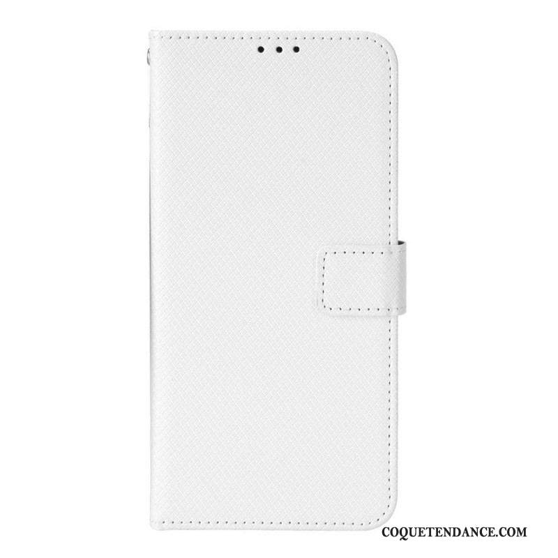 Housse Samsung Galaxy M23 5G Motif Texturé avec Lanière