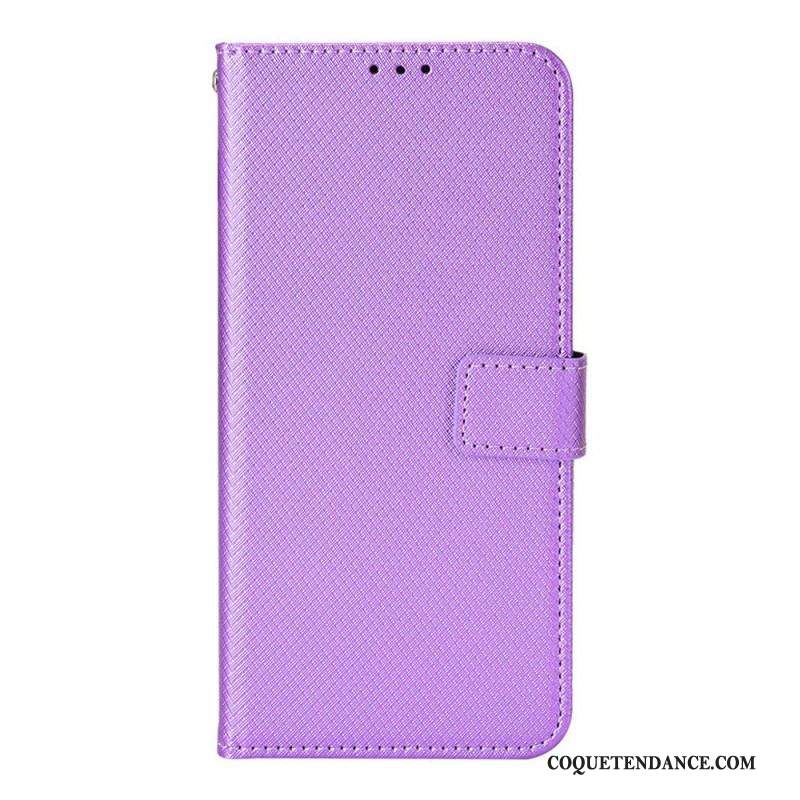 Housse Samsung Galaxy M23 5G Motif Texturé avec Lanière