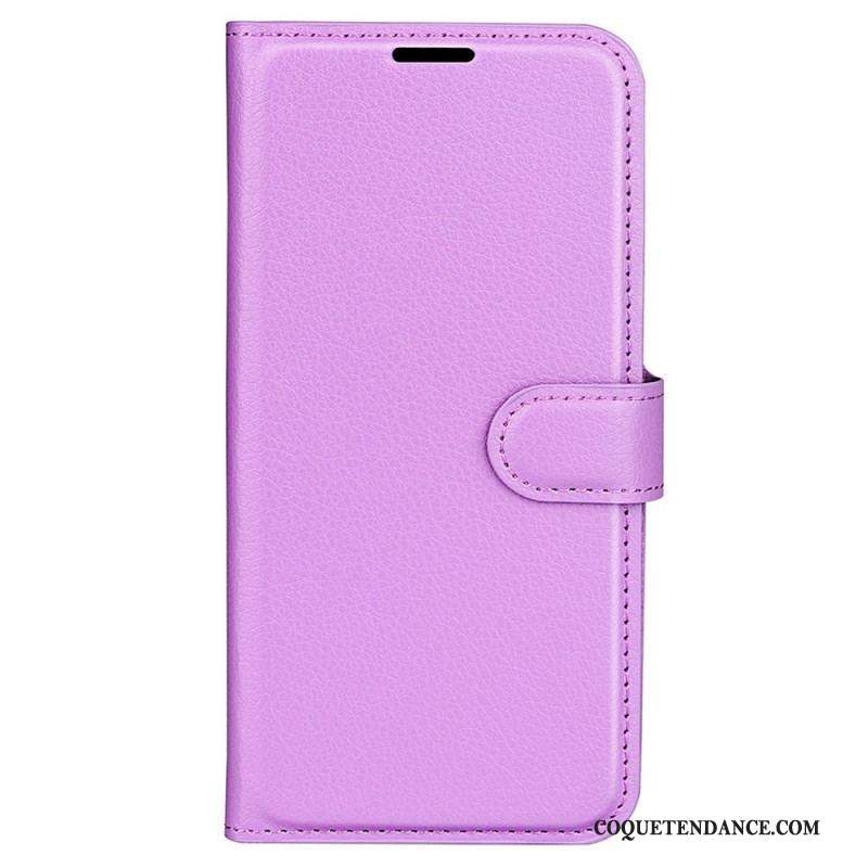 Housse Samsung Galaxy M33 5G Style Cuir Litchi