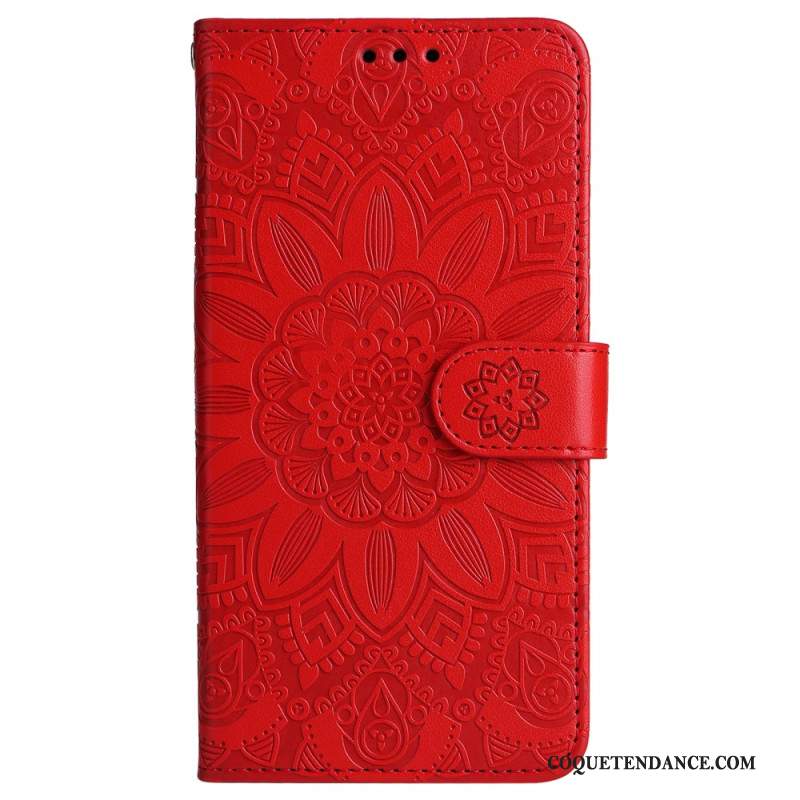 Housse Samsung Galaxy M55 5G Mandala avec Lanière