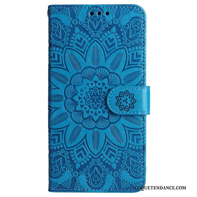 Housse Samsung Galaxy M55 5G Mandala avec Lanière