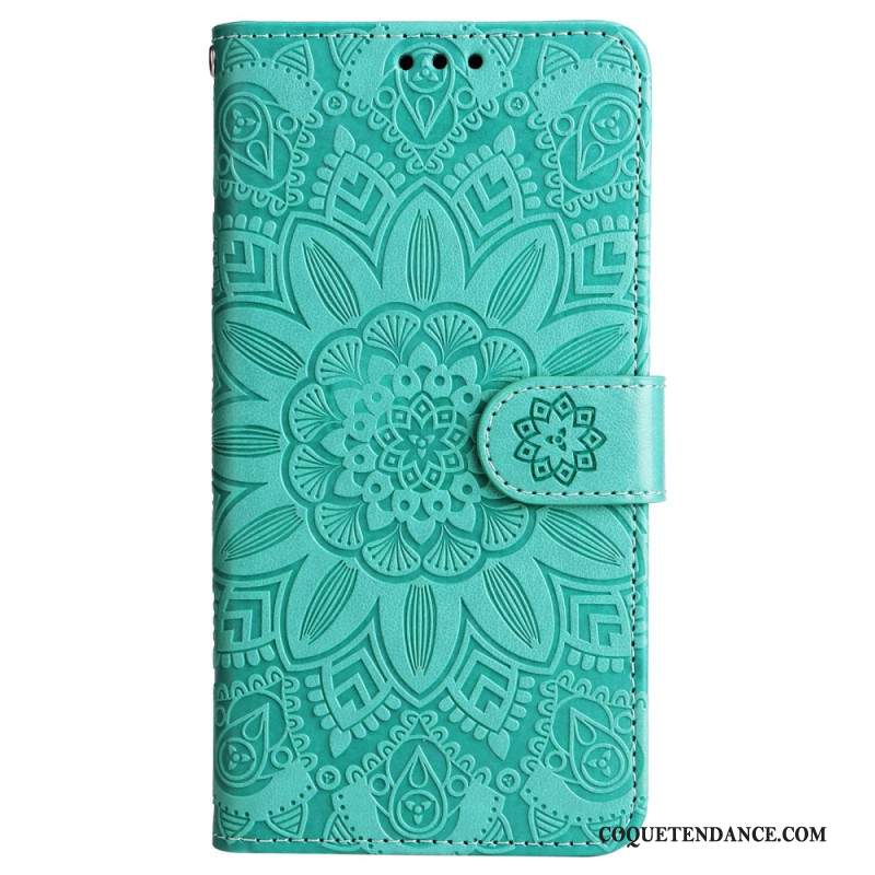 Housse Samsung Galaxy M55 5G Mandala avec Lanière