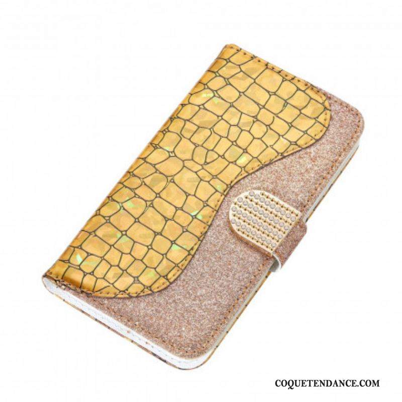 Housse Samsung Galaxy S21 Ultra 5G Croco Diamants