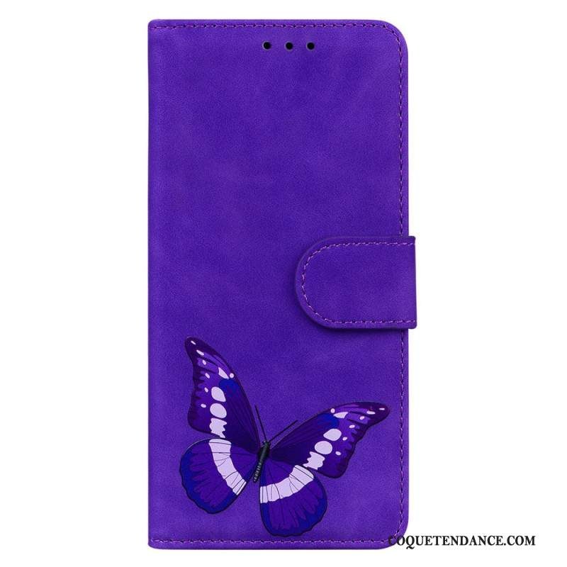 Housse Samsung Galaxy S24 5G Papillon à Lanière