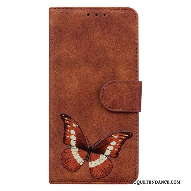 Housse Samsung Galaxy S24 5G Papillon à Lanière