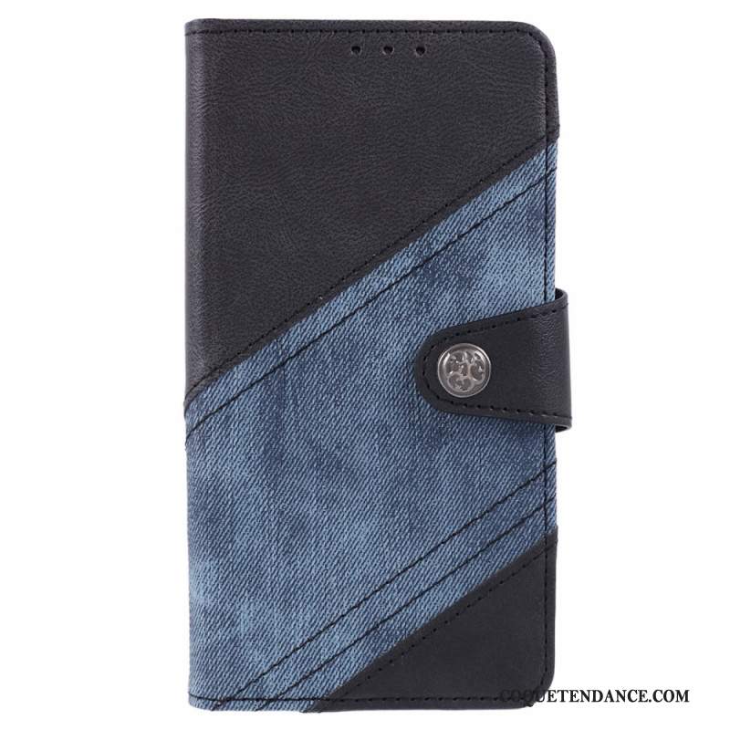 Housse Samsung Galaxy S24 5G Style Jeans Bicolore