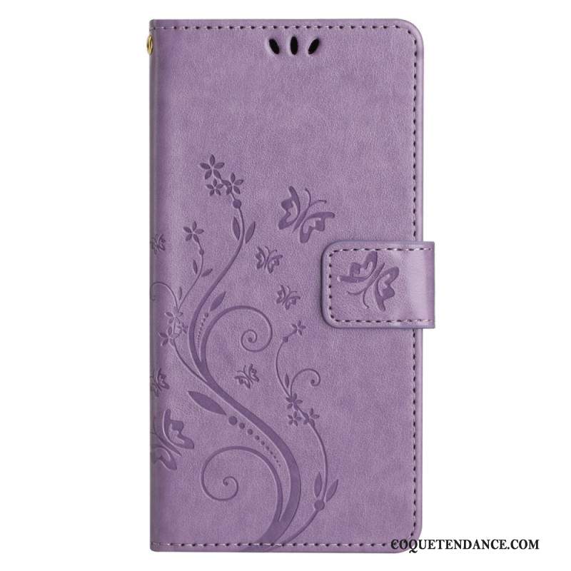 Housse Samsung Galaxy S24 FE Motif de Papillons et Fleurs