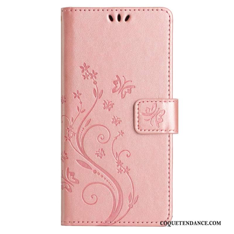 Housse Samsung Galaxy S24 FE Motif de Papillons et Fleurs