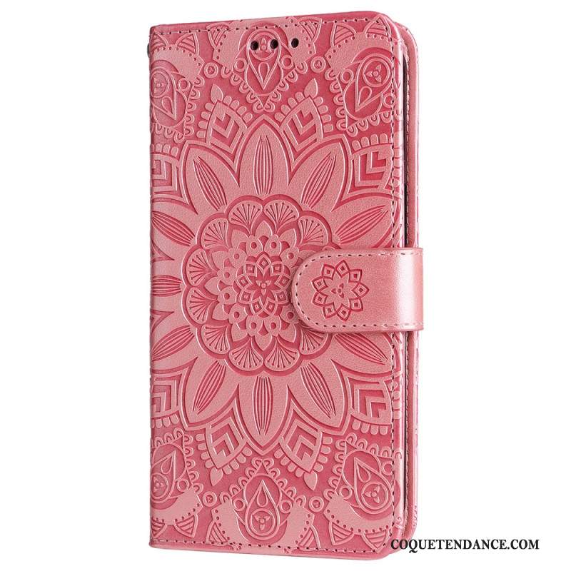 Housse Samsung Galaxy S245G Mandala Flamboyant à Lanière