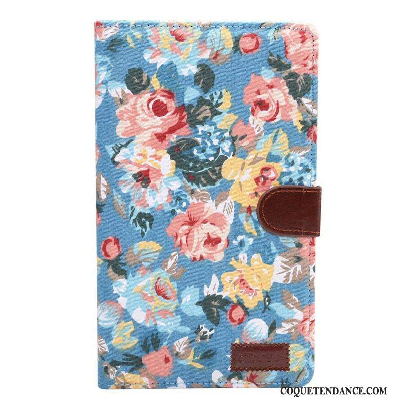 Housse Samsung Galaxy Tab A7 Lite Fleurs Liberty