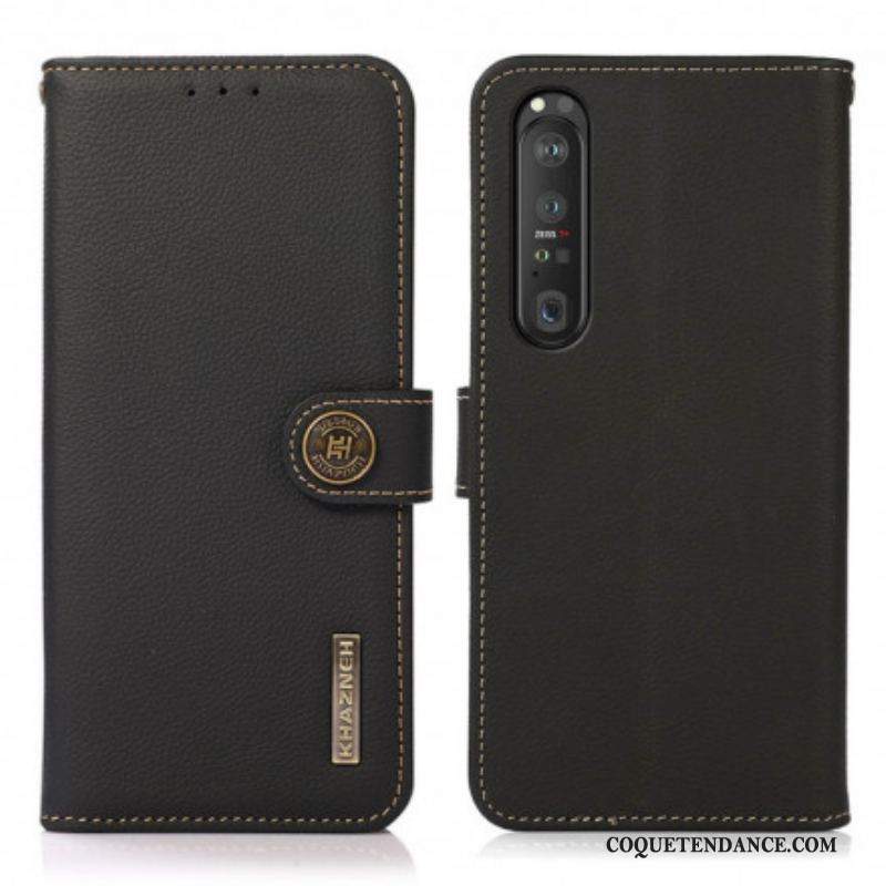 Housse Sony Xperia 1 III Simili Cuir KHAZNEH RFID