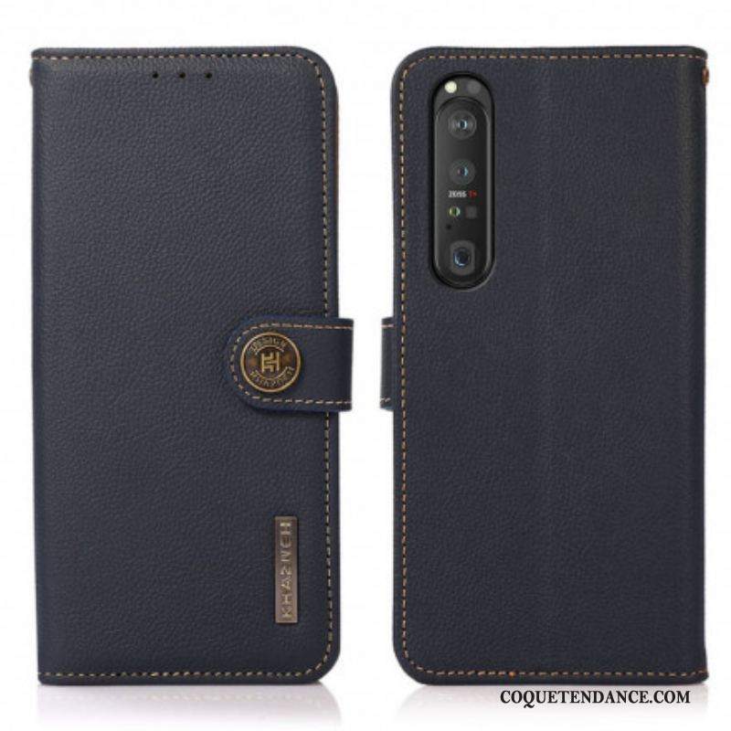 Housse Sony Xperia 1 III Simili Cuir KHAZNEH RFID