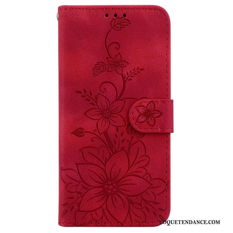 Housse Sony Xperia 1 VI Motif Floral à Lanière