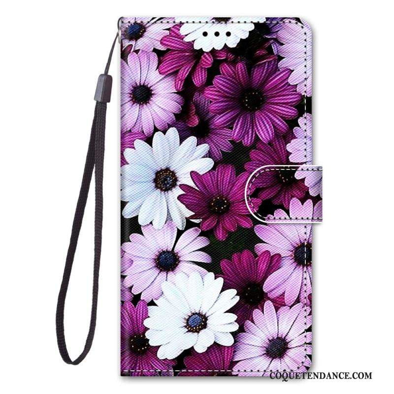 Housse Sony Xperia 10 IV Florale avec Lanière