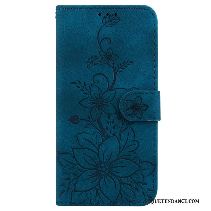 Housse Sony Xperia 10 VI Motif Floral à Lanière