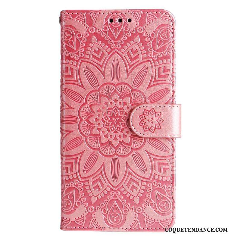 Housse Xiaomi 13 Pro Mandala Soleil avec Lanière