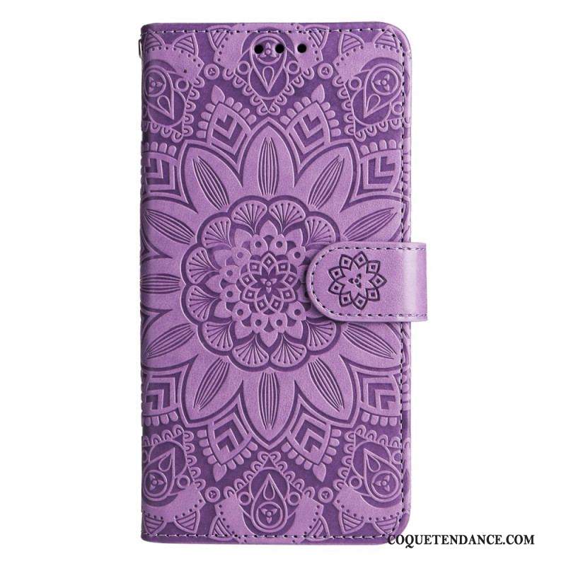 Housse Xiaomi 13 Pro Mandala Soleil avec Lanière