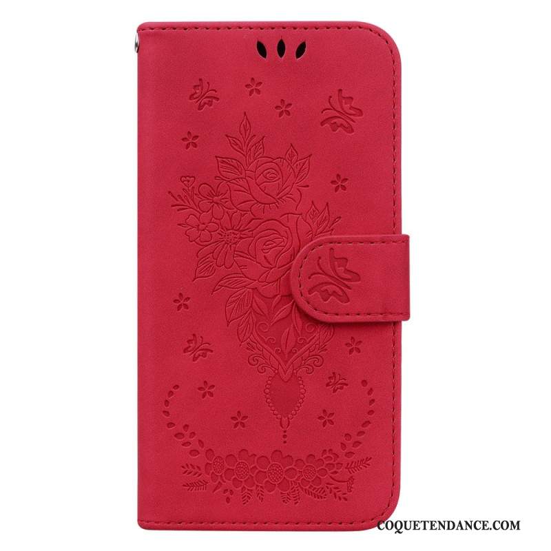 Housse Xiaomi 14 Motif Rose et Papillons