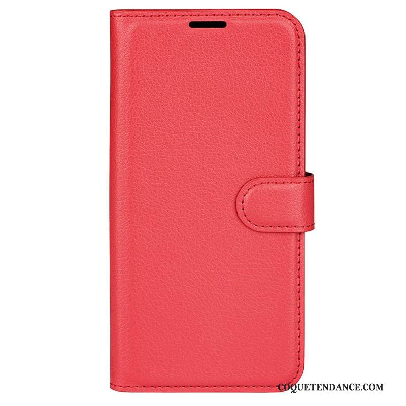 Housse Xiaomi 14 Simili Cuir Litchi Classique