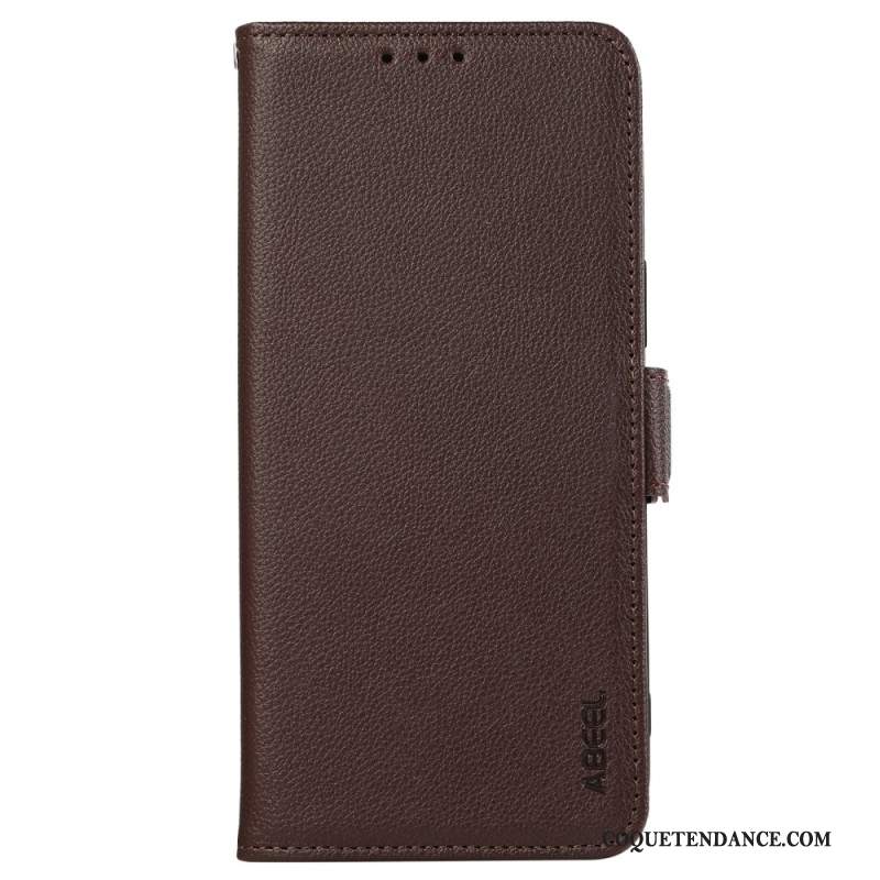 Housse Xiaomi 14T Pro Texture Cuir et Protection RFID ABEEL